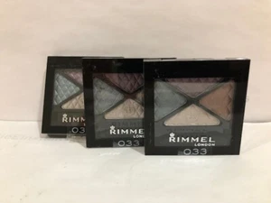 4 Pack - Rimmel Glam 'Eyes Quad Eye Shadow, Crown Jewels 033, 0.148 oz - Picture 1 of 2