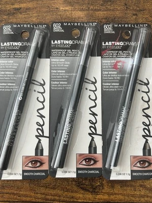 Maybelline Lasting Drama Waterproof Gel Liner Pencil 602 Smooth Charcoal 3 Pack - Image 1 of 3