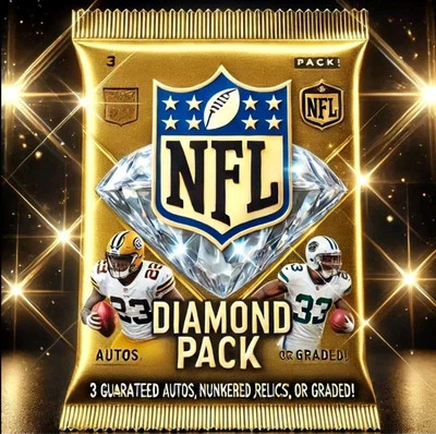 NFL Mystery Card Pack 1 Auto, Relics,# in Every Pack!! Double + $$ GARAUNTEED!! - Image 1 of 4