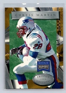 1996 Playoff Trophy Contenders #9 Curtis Martin RC Rookie New England Patriots - Picture 1 of 2
