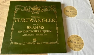 EMI 3C 153 93534/35 BRAHMS GERMAN REQUIEM 2-LP FURTWANGLER (1978) NM ITALY - Picture 1 of 2
