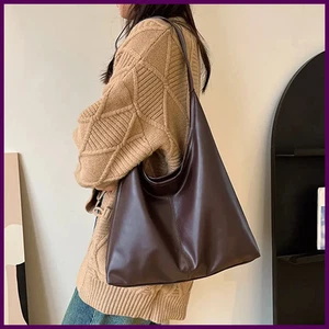 Nuevo Bolso de Mano Conocimiento de Embarque Bolso de Hombro Mujer Retro Simple Bolso Grande - Imagen 1 de 27