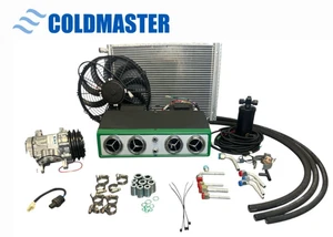 A/C KIT UNIVERSAL UNDERDASH EVAPORATOR - 404 12V "PREMIUM" GREEN W/7B10 - Picture 1 of 15