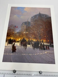 Ein Spaziergang auf der Plaza - G Harvey - Schild & Nummer Artist Proof - Galeriebestand - Bild 1 von 2