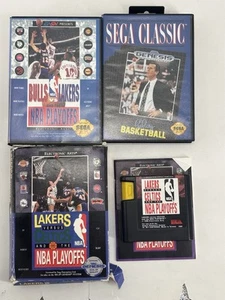 Cartuchos de juego de baloncesto Sega Genesis 3x con cajas - no probados - Imagen 1 de 3