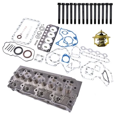 Cylinder Head + Thermostats + Bolts for Mitsubishi S4L S4L2 Engine MM35T - Image 1 of 4