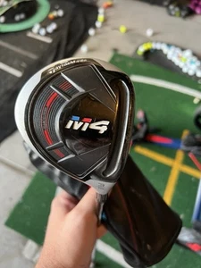 RH TaylorMade M4 15* 3 Wood Stiff Fujikura Atmos Red 6 Golf Club + HC - Picture 1 of 5