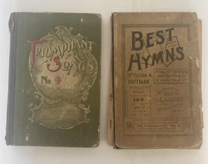 2 VTG AntiqueHymnals 1912- 1916 Gospel Christian Music Worship Collectors - Picture 1 of 13