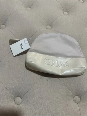 可爱 CHLOE` 奶油色米色中号旅行美容袋 — 第 1/4 张图片