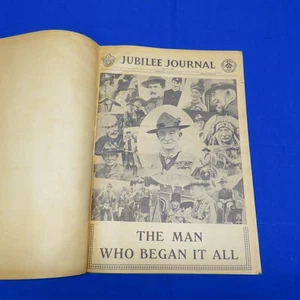 Boy Scout 1957 World Jubilee Jamboree Journals Bound In Book Baden-Powell 257C3 - Photo 1/17