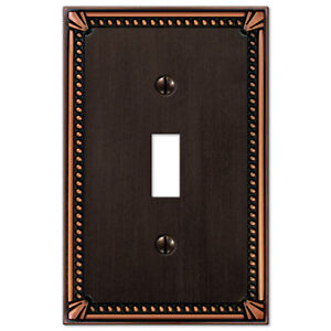Imperial Bead Designer Switchplate Electrical Cover Bronze Toggle Outlet Rocker
