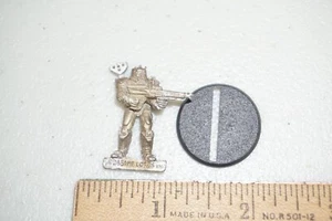 Vintage 90s 1993 Game Lords Metal Miniature Sci-fi KO Doom Guy Unpainted - Picture 1 of 5