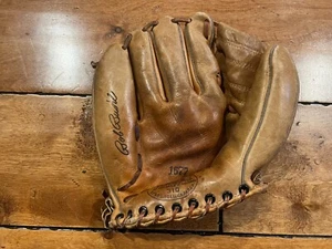 VINTAGE 1950'S DENKERT PRO MAKER JOHNNY LOGAN G56 BASEBALL GLOVE LFT - Picture 1 of 9