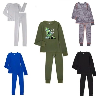 Fruit Of The Loom Boys' Pick Color 2-Piece Thermal Layering Underwear Sets: 4-18 - Image 1 of 2