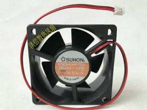 1pc SUNON KDE2406PTS3 6025 6 Cm 24V 1.4W 2-wire Ultra-quiet Inverter Cooling Fan - Picture 1 of 3