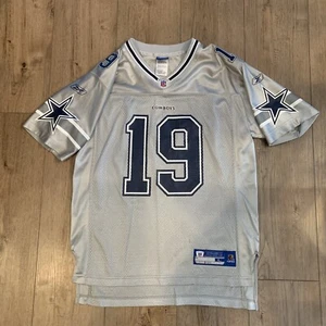 Vintage Dallas Cowboys Silver Jersey Keyshawn Johnson Kids Youth Large 14-16 - Picture 1 of 10