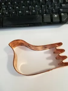 Never Used - Crate And Barrel Copper Cookie Cutter - Dove 5" - Picture 1 of 1