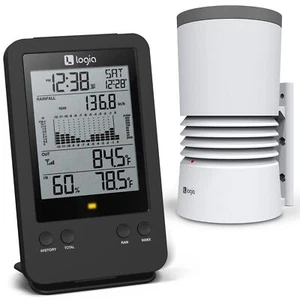 Logia 3-in-1 Weather Station with Rain Gauge, Humidity & Outdoor Thermometer - Picture 1 of 8