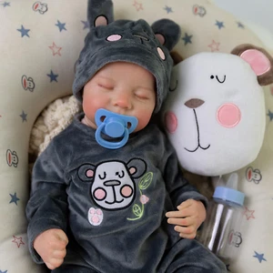 muñecas bebe realista con cuerpo de silicona juguetes regalo para niñas 19 pulgadas - Imagen 1 de 12