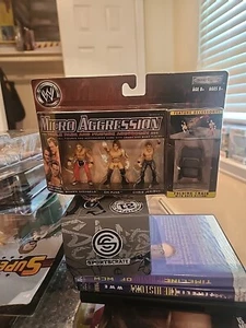 New Sealed WWE Micro Aggression Triple 3 Pack Shawn Michaels CM Punk Jericho - Picture 1 of 7