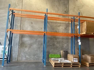 Pallet Racking Used HeavyDuty Pallet Racking 4267MM High 11 Bay 66 Pallet Space - Picture 1 of 6
