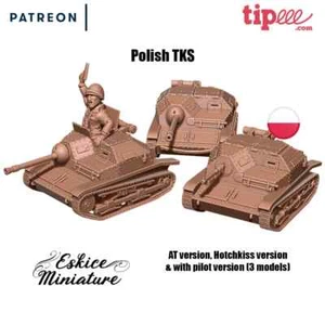 Tankette TKS Polonais, Seconde Guerre Mondiale, WW2 - Imagen 1 de 1