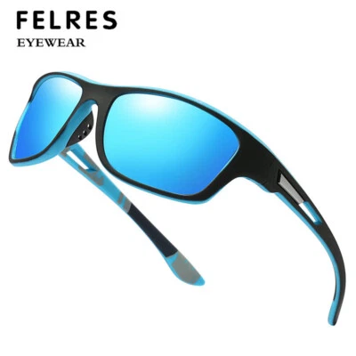 Men Oval Sport Polarized Sunglasses Fashion Outdoor Riding Shade Glasses UV400  - Image 1 of 4