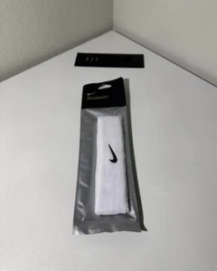 Nike Swoosh white Headband Unisex NEW - Picture 1 of 1