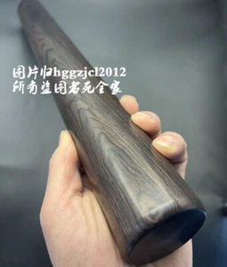 40x4.5CM Natural Ebony Wood Round Stick Smooth Lumber Shaft Bar Craft Materials - Picture 1 of 5