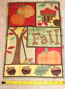 House Mailbox Garden Flag Banner Happy Fall Harvest Pumpkins Autumn Acorns 12x17 - Picture 1 of 6