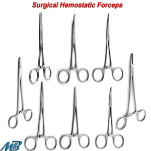 Hemostat Mosquito Kelly Forceps Artery Veterinary Locking Clamps Surgical Tools - Picture 1 of 15