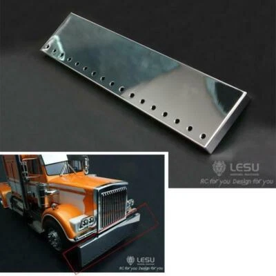 LESU Metal Front Bumper for Tamiya 1/14 RC Tractors Truck DIY Car 3mm LED Hole - Image 1 of 4