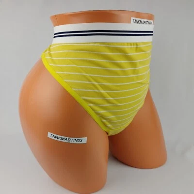 LANE BRYANT CACIQUE CORTE FRANCÉS CALZONCILLO PLUS BRAGUITA 22/24 AMARILLO BLANCO RAYAS Foto 1 de 4