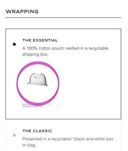 Chanel Schönheit Bio-Baumwolle Kordelzug Beutel Staubbeutel Authentisch Klein 10"x6"x4" - Bild 1 von 14