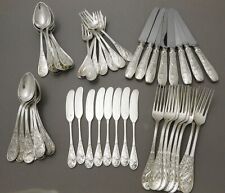 Tiffany AUDUBON Sterling Silver Flatware Set Luncheon 48 Pieces