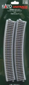 Kato 2-230 HO Unitrack 26 3/8 radius curve 4 pieces - Picture 1 of 1