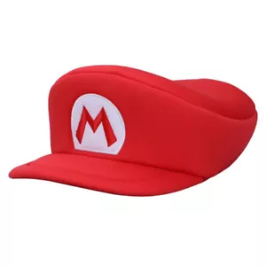 Official Nintendo Super Mario Bros Cosplay Plush Hat Mario Costume 2018 Bioworld - Foto 1 di 7