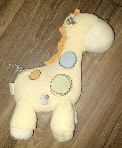 Carters Giraffe musikalisches Baby Plüschtier Bewegung Spielzeug gelb braune Nähpunkte 11 Zoll - Bild 1 von 3
