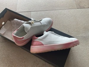 Ecco Damengolfschuhe spikeless weiß rosa,39, 1 X getragen,wie neu - Bild 1 von 5