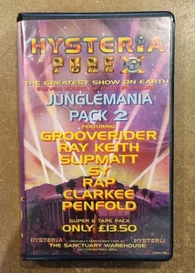 Hysteria Pure X Pack 2 Junglemania Hardcore Cassette Packs Slipmatt Grooverider - Picture 1 of 9