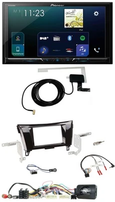 Pioneer 2DIN DAB USB Lenkrad Bluetooth Autoradio für Nissan X-Trail Qashqai 14-1 - Bild 1 von 4