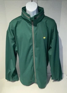 Masters Tech Green Full Zip Wind Jacket with Stowable Hood Men's Sz 2XL 56 Chest - Picture 1 of 23