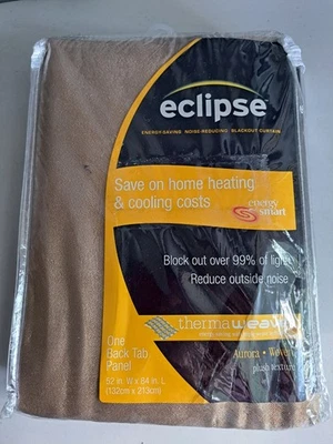 Eclipse Thermaweave Room Darkening Energy Saving Single panel 52 x 84 132cm x213 - Image 1 of 4