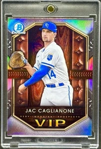 Jac Caglianone  RARE ROOKIE RC REFRACTOR INVESTMENT CARD SSP CHROME ROYALS MINT - Picture 1 of 3