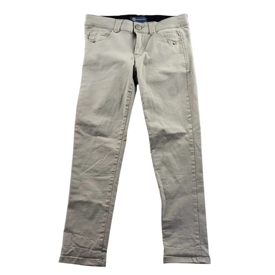 Democracy Womens Pants Size 6 "Ab"Solution Slim Straight Leg Khaki Casual Beige - Image 1 of 4