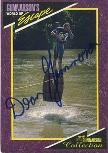 Tarjeta coleccionable firmada por Dean Gunnarson #30 "El Gran Niágara" de Niagara Falls TV - Imagen 1 de 2