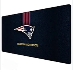 NEW ENGLAND PATRIOTS Desk Pad NFL Logo Series Large Long Mouse Mat 32"×16" - Picture 1 of 2