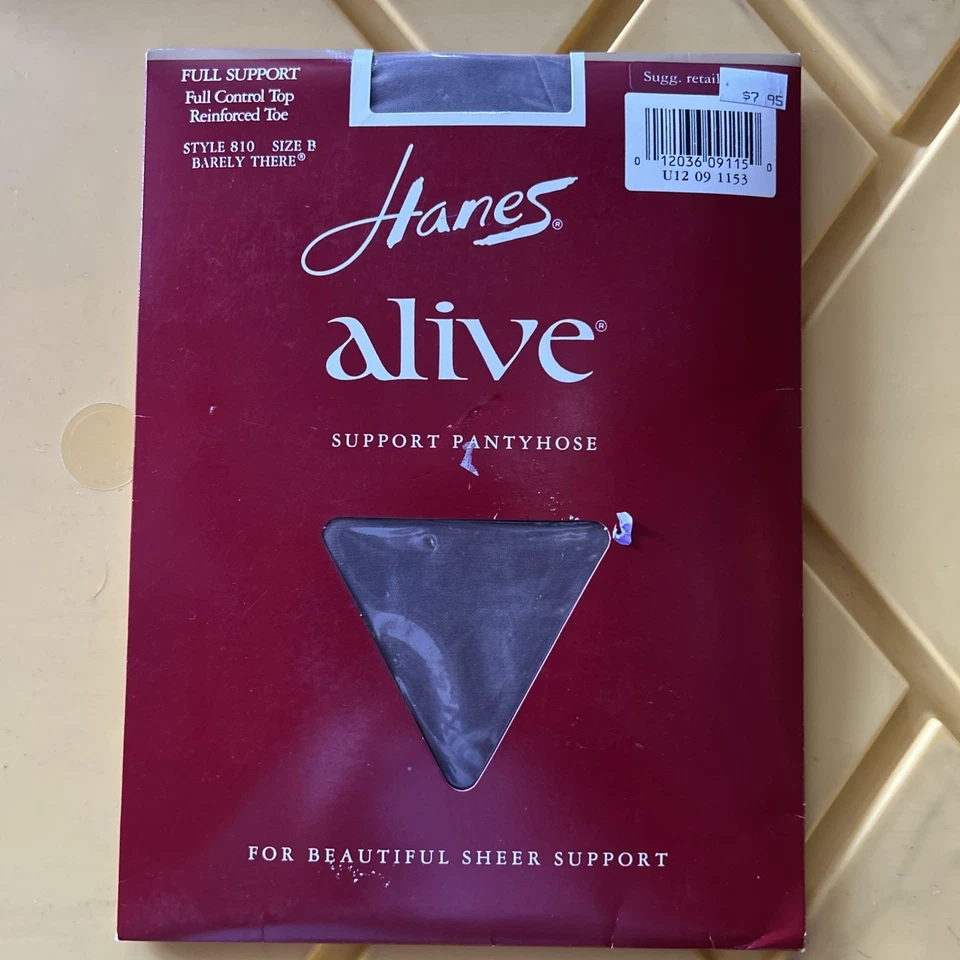 Hanes Alive Control Top Support Pantyhose 00810 - Town Taupe Size a