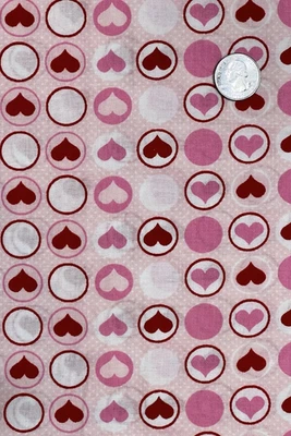 Tela Corazones Rosa y Rojo JO-ANNs Día de San Valentín BTHY Foto 1 de 3