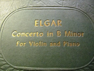 1932 EDWARD ELGAR Cond YEHUDI MENUHIN Violin Concerto in B Minor VICTOR M-174 - Image 1 of 4